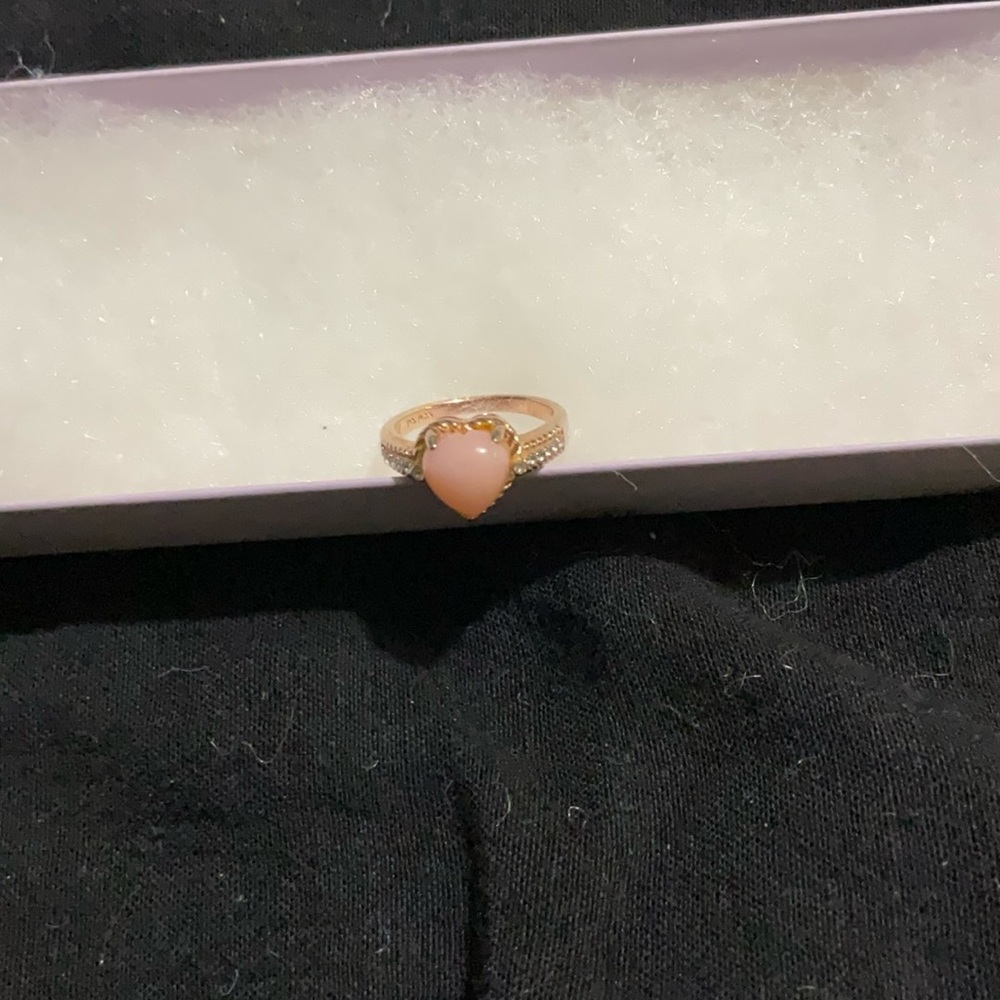 Opal heart shaped ring(genuine stone)